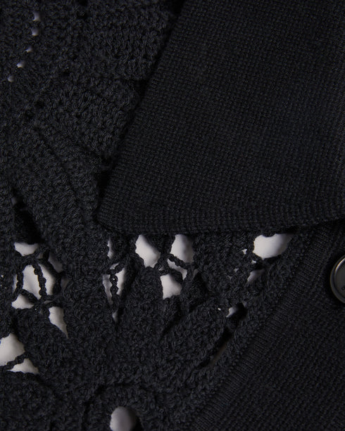 ANGIIEE-Knitwear-Crochet Knitted boxy Shirt- Ted Baker Romania